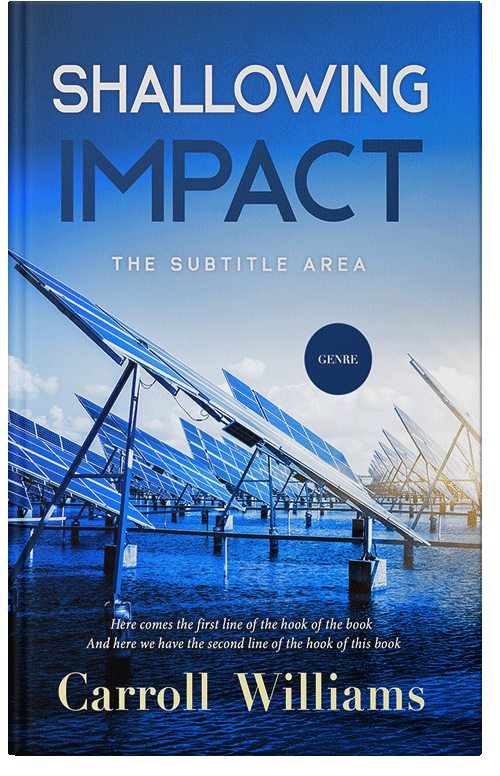 Front view of Premade Science & Nature Book Cover - Tory Blue