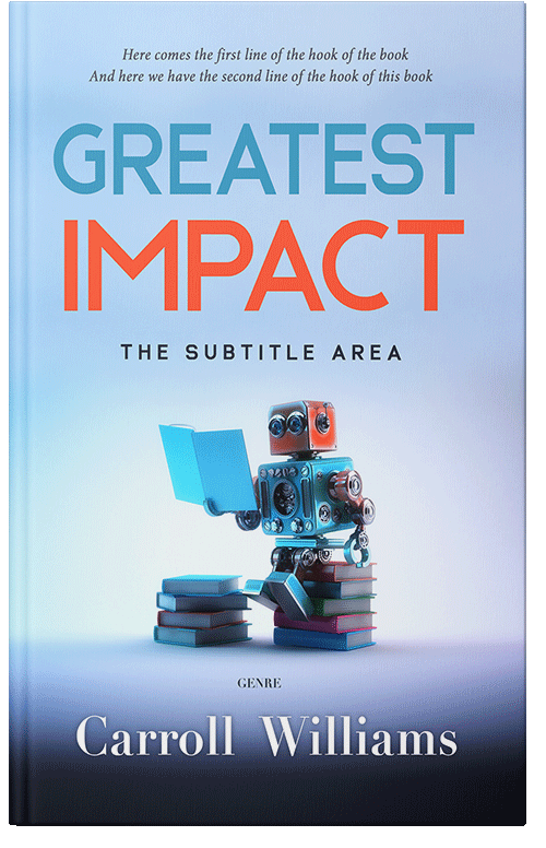 Front view of Premade Science Fiction Book Cover - Tropical Blue