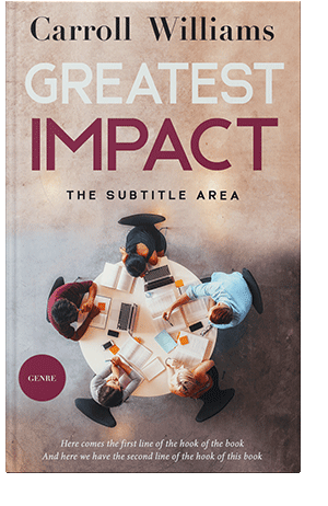 Pre Made Book Cover Soft Amber