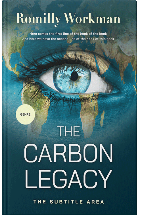 Front view of Premade Environment & Ecology Book Cover - Nile Blue