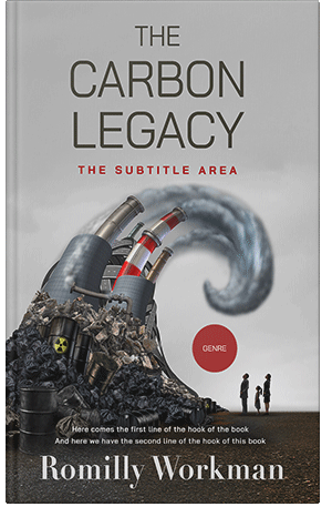 Premade Book Cover Silver