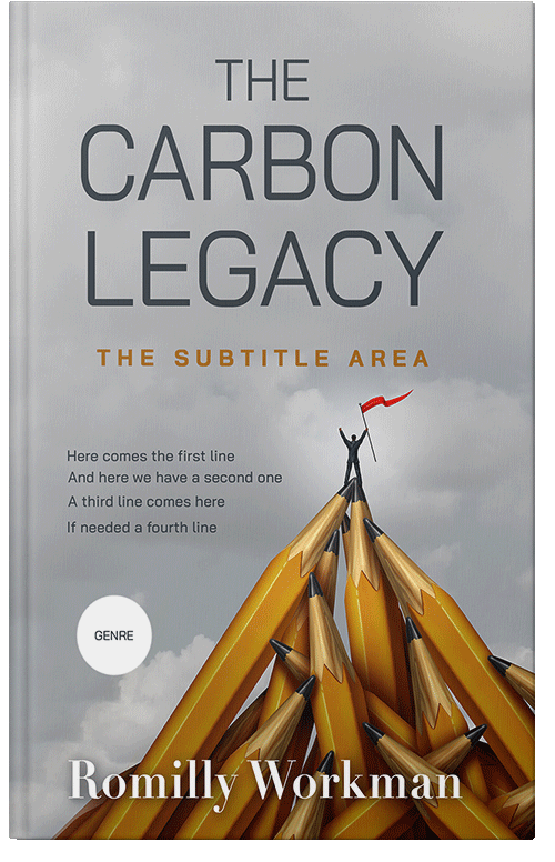 Front view of Premade Business Book Cover - Silver Sand