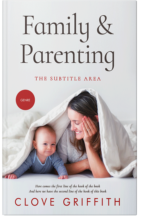 Front view of Premade Family & Parenting Book Cover - Bon Jour