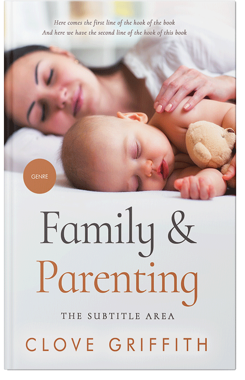 Front view of Premade Family & Parenting Book Cover - Soft Peach