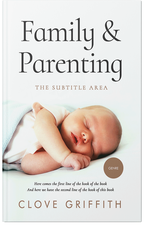 Front view of Premade Family & Parenting Book Cover - Dawn Pink
