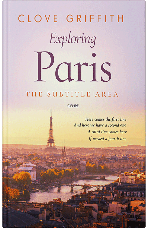 Front view of Premade Travel Book Cover - Pot Pourri