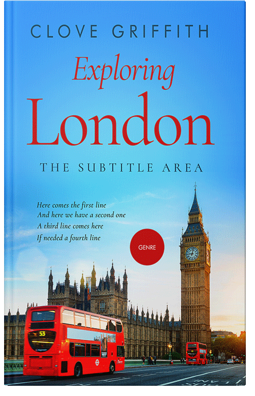 Front view of Premade Travel Book Cover - Picton Blue