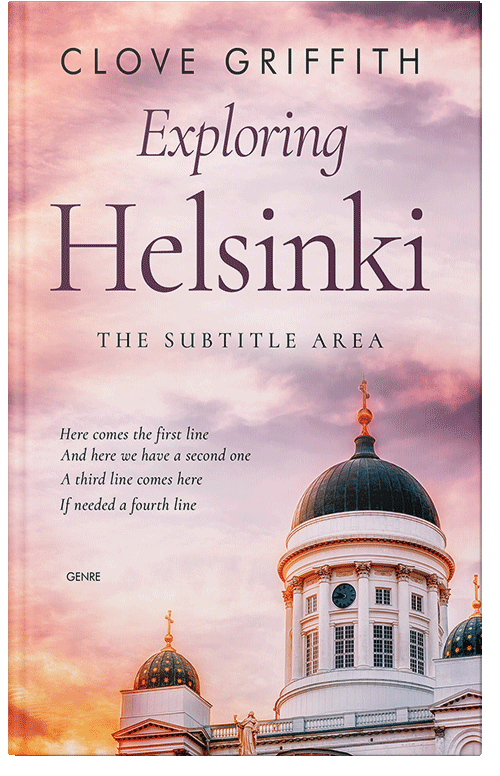 Front view of Premade Travel Book Cover - Vanilla Ice