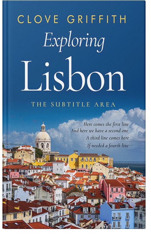 Front view of Premade Travel Book Cover - Bison Hide