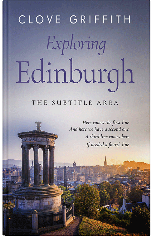 Front view of Premade Travel Book Cover - Pale Slate