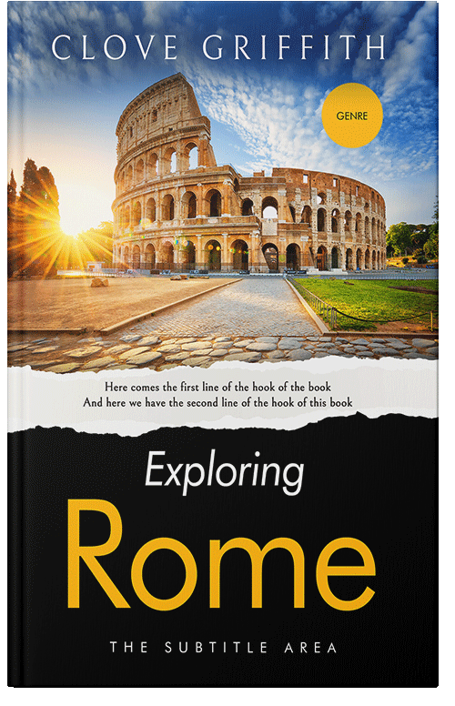 Front view of Premade Travel Book Cover - Zeus