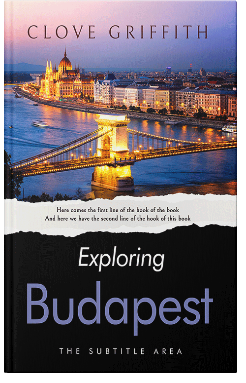 Front view of Premade Travel Book Cover - Cocoa Brown