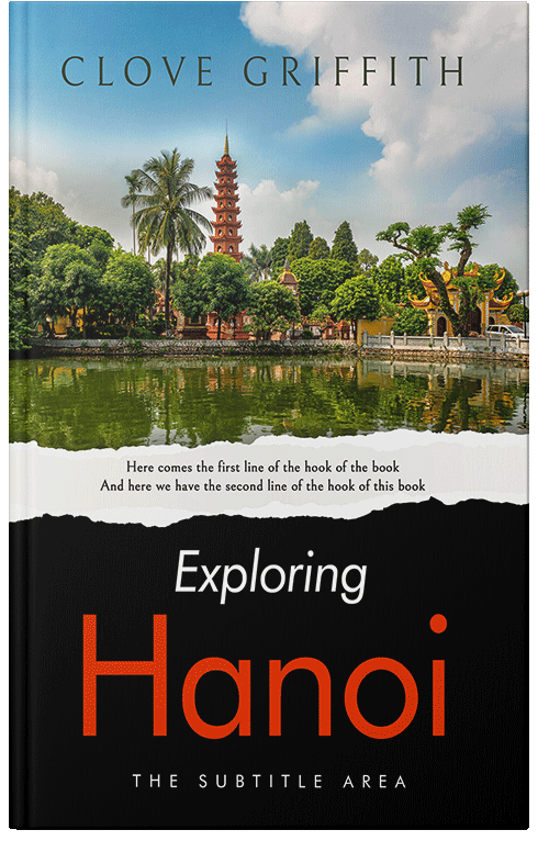 Front view of Premade Travel Book Cover - Clam Shell