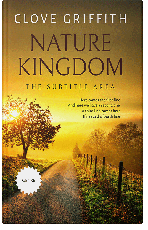 Front view of Premade Nature Book Cover - Mandalay