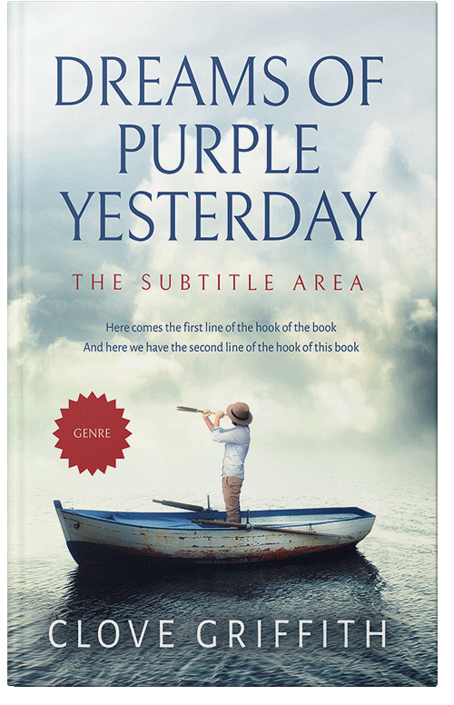 Front view of Premade Abstract Book Cover - Gray Nurse