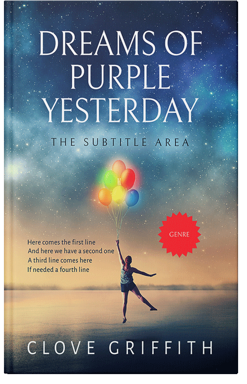 Front view of Premade Fantasy Book Cover - Blue Bayoux