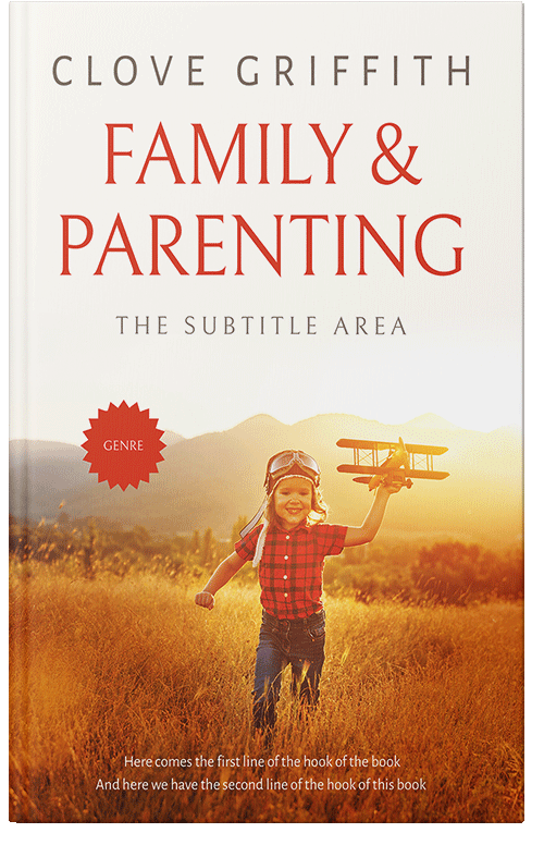 Front view of Premade Family & Parenting Book Cover - Quarter Spanish White