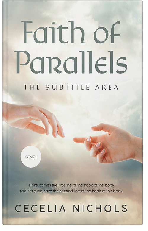 Front view of Premade Religion & Spirituality Book Cover - Satin Linen