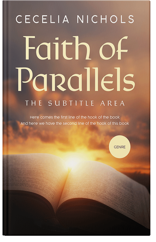 Front view of Premade Religion & Spirituality Book Cover - Santa Fe