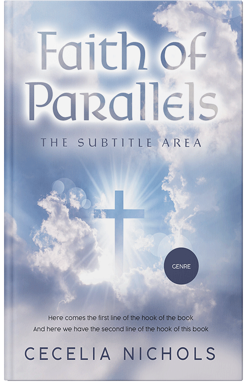 Front view of Premade Religion & Spirituality Book Cover - Blue Haze