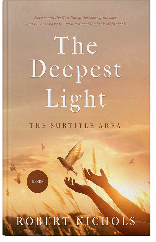 Front view of Premade Health & Mind & Body Book Cover - Tumbleweed