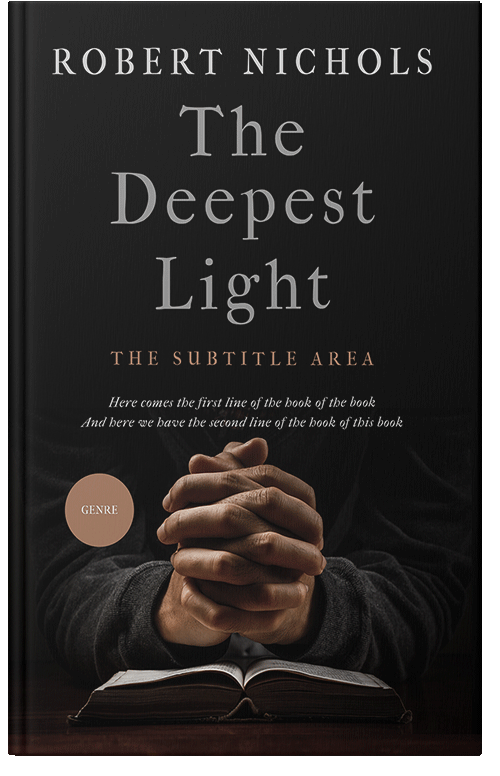 Front view of Premade Religion & Spirituality Book Cover - Cod Gray