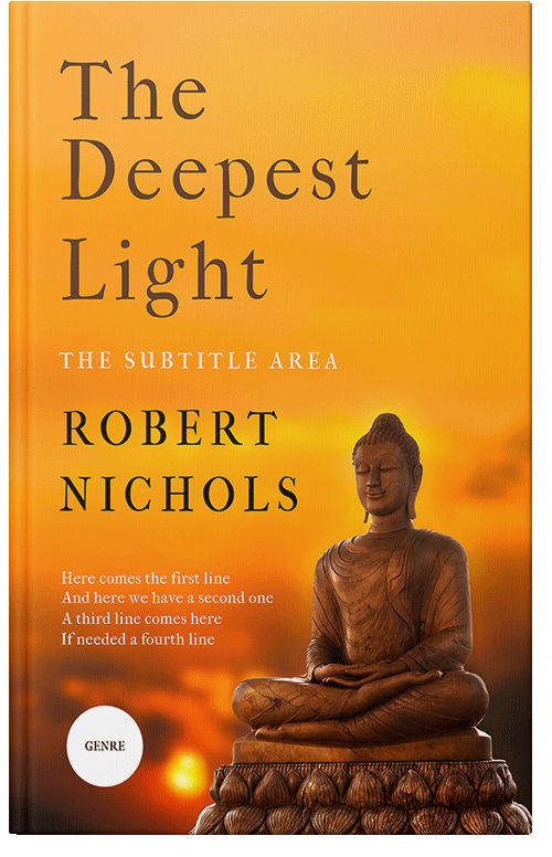 Front view of Premade Religion & Spirituality Book Cover - Buttercup