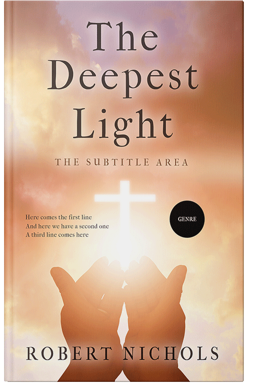 Front view of Premade Health & Mind & Body Book Cover - Desert Sand