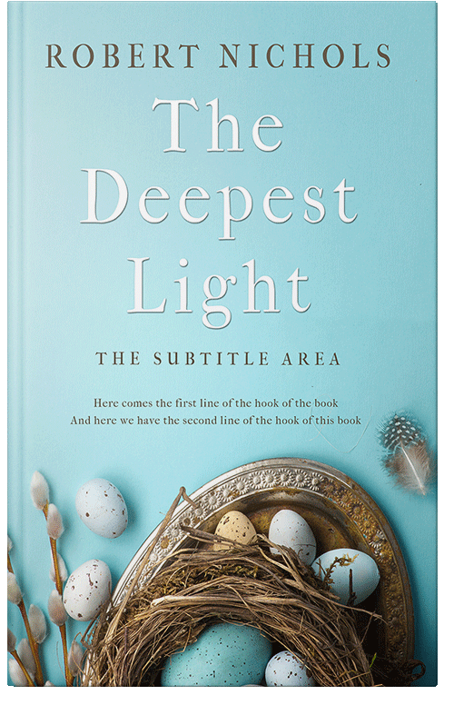 Front view of Premade Religion & Spirituality Book Cover - Powder Blue