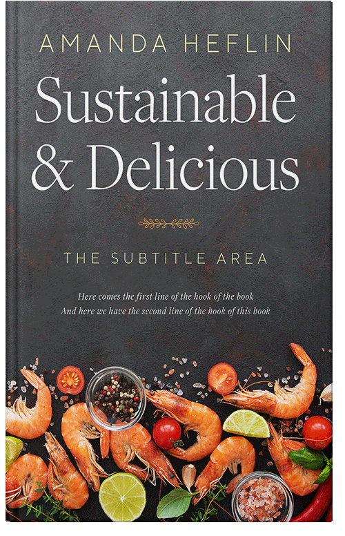 Front view of Premade Cookbooks & Food & Wine Book Cover - Tundora