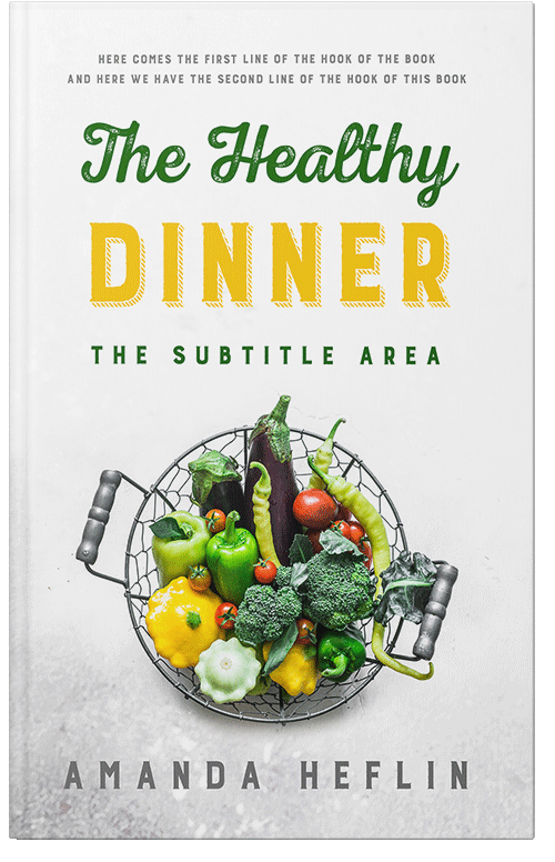 Front view of Premade Health & Dieting & Fitness Book Cover - Woodland