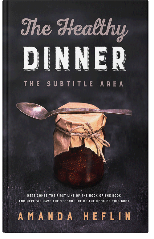 Front view of Premade Cookbooks & Food & Wine Book Cover - Baltic Sea