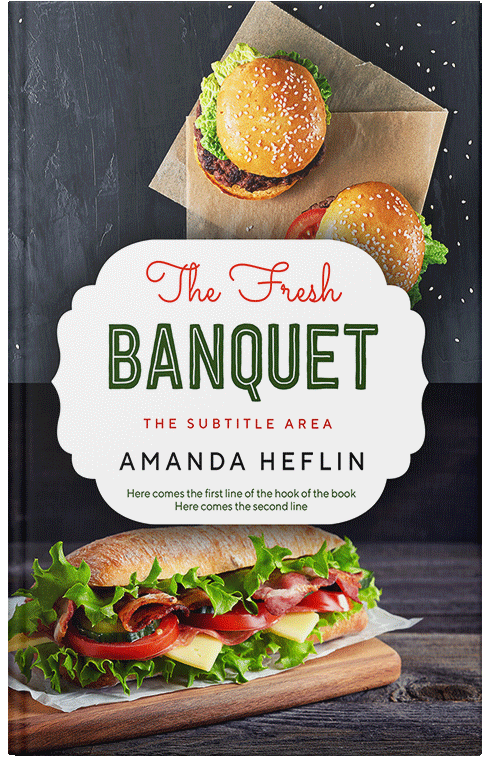 Front view of Premade Cookbooks & Food & Wine Book Cover - Tumbleweed