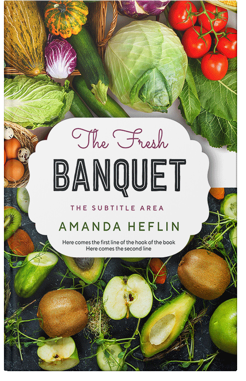 Front view of Premade Health & Dieting & Fitness Book Cover - Thatch Green