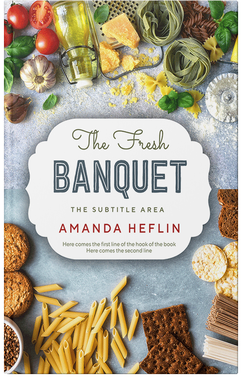 Front view of Premade Health & Dieting & Fitness Book Cover - Pumice