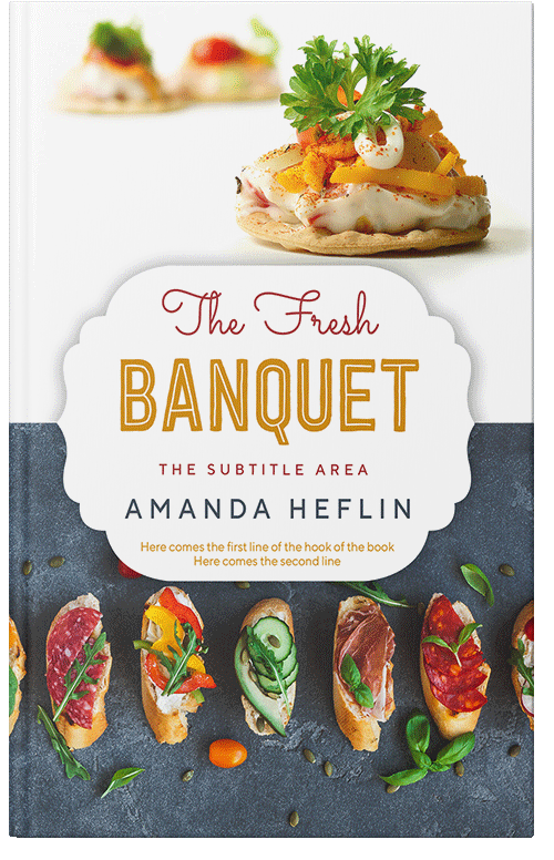 Front view of Premade Cookbooks & Food & Wine Book Cover - Willow Grove