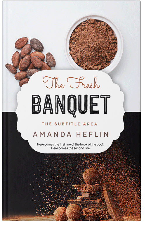 Front view of Premade Cookbooks & Food & Wine Book Cover - Mischka