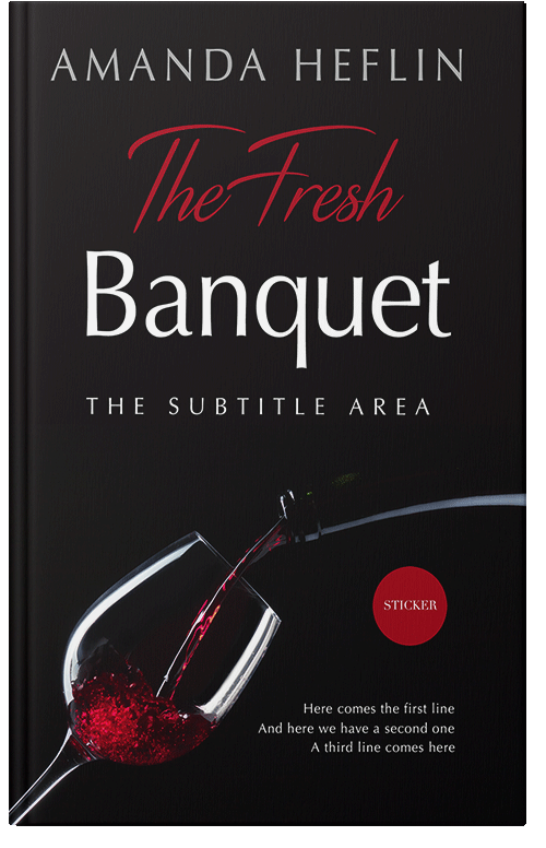 Front view of Premade Abstract Book Cover - Night Rider