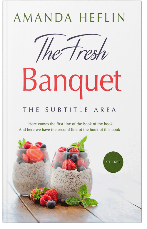 Front view of Premade Health & Dieting & Fitness Book Cover - Wafer