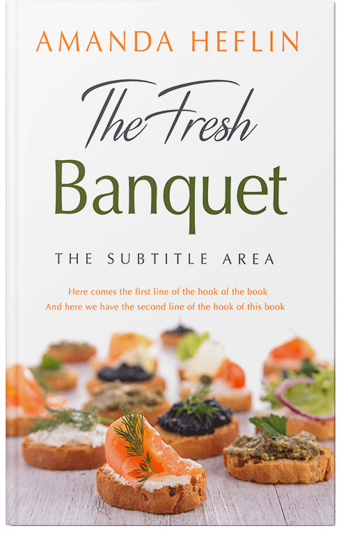 Front view of Premade Cookbooks & Food & Wine Book Cover - Dust Storm