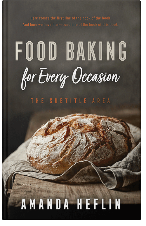 Front view of Premade Cookbooks & Food & Wine Book Cover - Birch