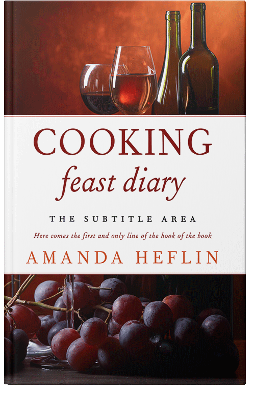 Front view of Premade Cookbooks & Food & Wine Book Cover - Sambuca