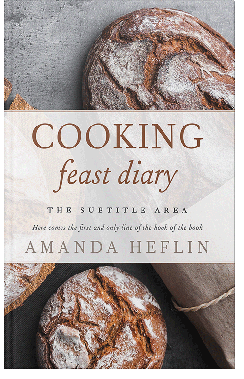 Front view of Premade Cookbooks & Food & Wine Book Cover - Swiss Coffee