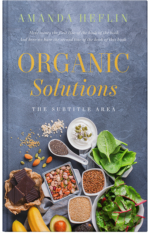 Front view of Premade Health & Dieting & Fitness Book Cover - Slate Gray