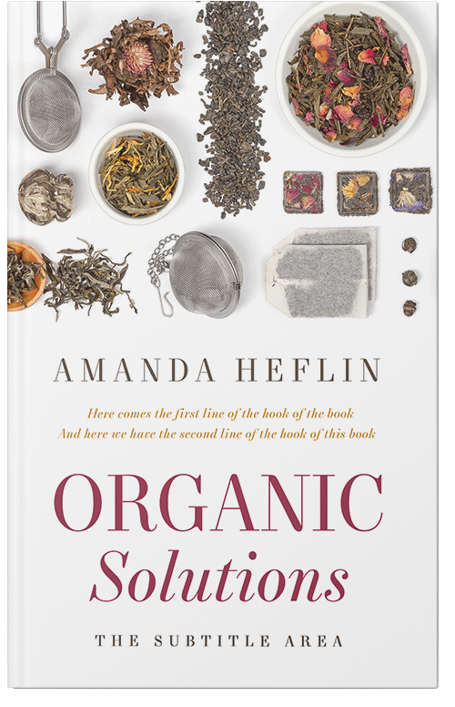 Front view of Premade Cookbooks & Food & Wine Book Cover - Swirl