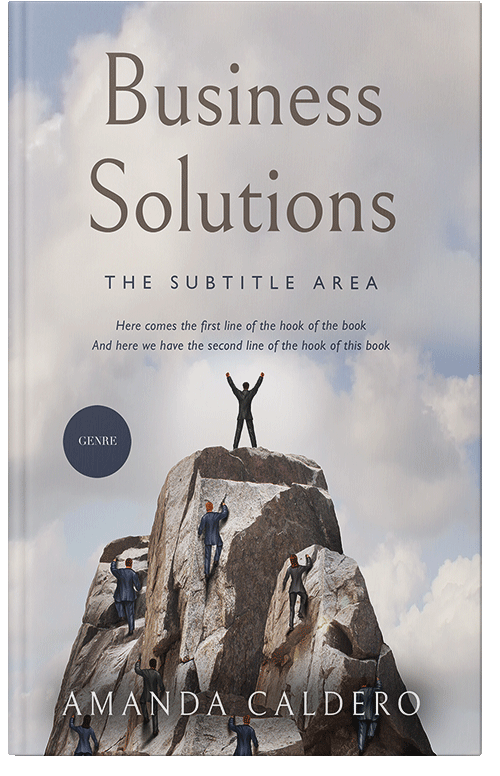 Front view of Premade Business Book Cover - Swiss Coffee