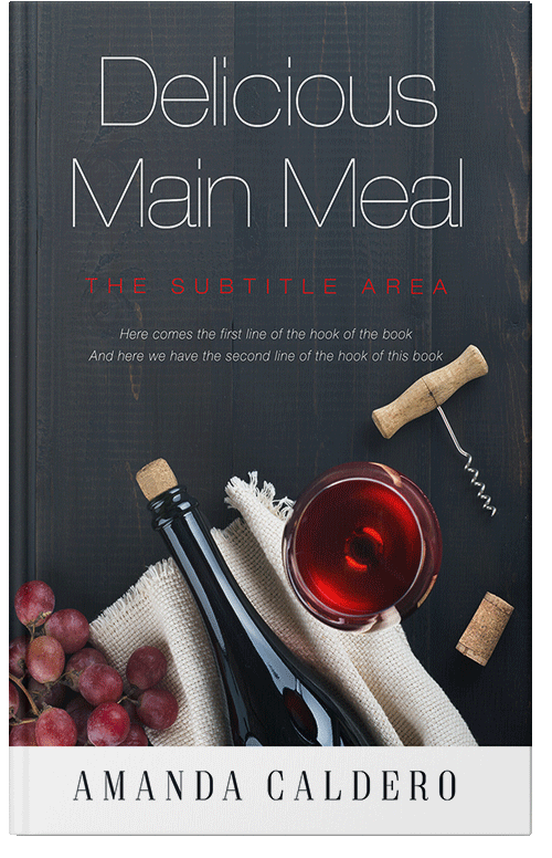Front view of Premade Cookbooks & Food & Wine Book Cover - Shark