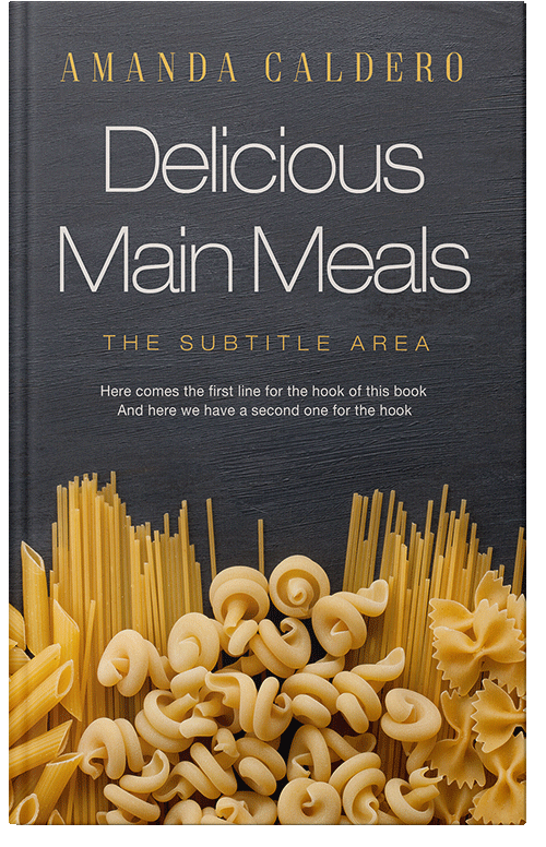 Front view of Premade Cookbooks & Food & Wine Book Cover - Di Serria