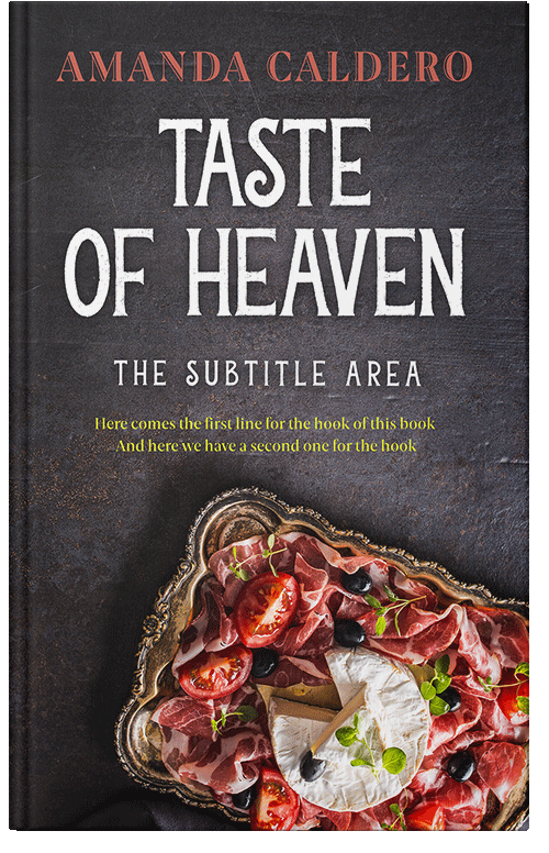 Front view of Premade Cookbooks & Food & Wine Book Cover - Thunder