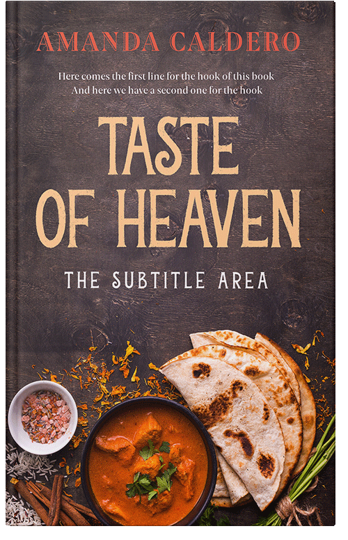 Front view of Premade Cookbooks & Food & Wine Book Cover - Matterhorn